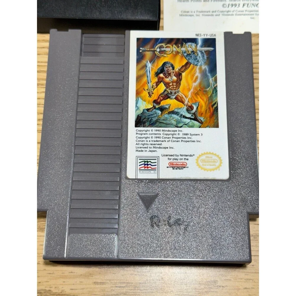 Conan: The‎ Mysteries of Time Nintendo NES 1991 Genuine Tested